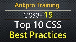 CSS3 19  Top 10 CSS Best Practices  CSS top guidelines to follow by every UI designer [upl. by Schaeffer]