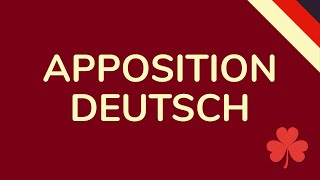 APPOSITIONEN DEUTSCH einfach erklärt animiert 🇩🇪 [upl. by Ambros515]