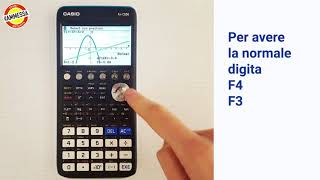 Calcolatrice grafica CASIO FXCG50  Normale a una curva [upl. by Dorcas]