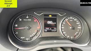 Audi A3 20 TDI 150PS STronic Acceleration 0100kmh amp 0200 kmh [upl. by Otnicaj876]