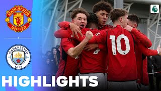 Manchester United vs Manchester City  Highlights  U18 Premier League 20012024 [upl. by Xino]