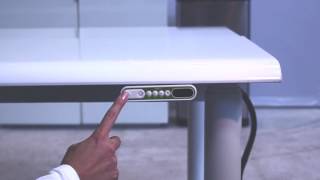 LINAK Wellness Switch Setting the desk height [upl. by Ainsley219]