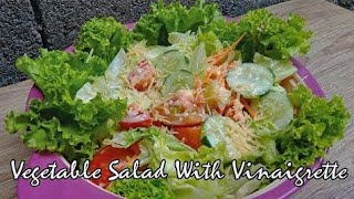 How To Make Vegetable Salad With Vinaigrette [upl. by Amatruda]