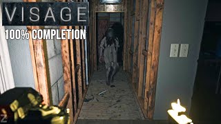 Visage  Full Game 100 Completion Walkthrough Psychological Horror Game 2020 [upl. by Annayhs]