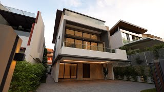 Touring this 8040 sqft BRAND NEW Bungalow House in Bedok Rise Lucky Hill Singapore [upl. by Anaher219]