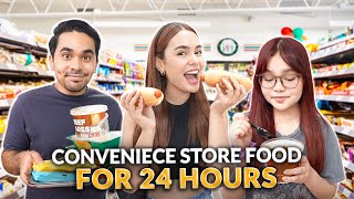 EATING CONVENIENCE STORE FOOD FOR 24HOURS  IVANA ALAWI [upl. by Delly]