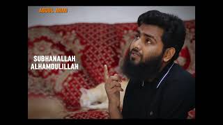 SubhanAllah Alhamdulillah la ilaha illah  Beautiful NasheedOnly vocal Cover by abdul ahad [upl. by Ahseyt]