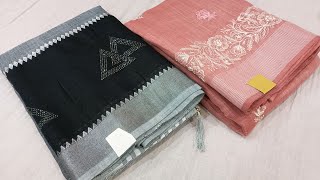 371 Latest Linen Cotton Sarees with Price Best Quality  Chitra Fashions cottonsaree linensarees [upl. by Yelik]