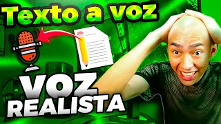 Cómo CONVERTIR de TEXTO a VOZ Realista GRATIS 🎙 [upl. by Remus]