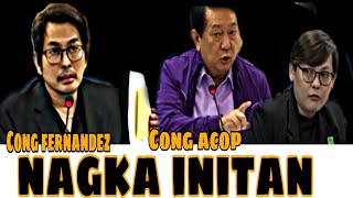 CONG ACOP at CONG FERNANDEZ nagka SAGUTAN sa loob ng SENADO [upl. by Melessa802]