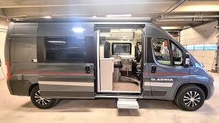 Smallest Luxury Bunk Bed Campervan Sleeps 4  Adria Twin 600 SPT Family [upl. by Studner]