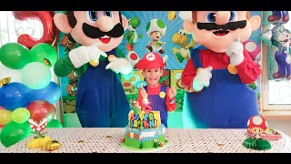 Armanis 5th Birthday Party  Super Mario Themed Party [upl. by Aleta]