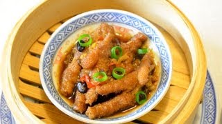 Chicken feet with black bean sauce phoenix claws 豉汁鳳爪 [upl. by Ielerol]