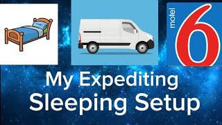 My Sleeping Arrangement For My Cargo Van Business [upl. by Fayre]