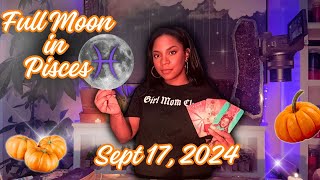 Full Moon in Pisces  The Clarity You Needed  Sept 17th 2024  Astrology Tarot [upl. by Alyar]