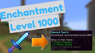 MINECRAFT LEVEL 1000  Quick and Easy Custom Level Enchants [upl. by Aicats]