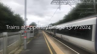 Trains at Apperley Bridge 1372024 [upl. by Desberg567]