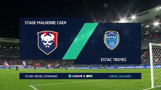 J22 Ligue 2 BKT  Le résumé vidéo de SMCaen 00 ESTAC Troyes [upl. by Denney]