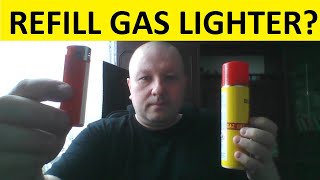 How to refill gas lighter with Butane gas Refilling gas lighter [upl. by Bodrogi]