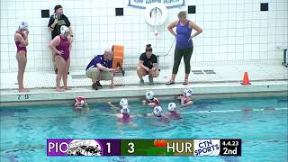 CTN SPORTS 2023  Pioneer  Huron High School Girls Water Polo April 4th [upl. by Asiilanna195]