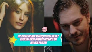 ¡El incidente que vivieron Hazal Kaya y Cagatay años después provocó un ataque de risa femir [upl. by Enellek411]