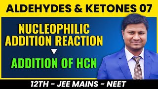 LEC07  WARNING Nucleophilic Addition Reaction with HCN Cyanohydrin formation [upl. by Ema]