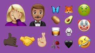 Every New Emoji in iOS 102 December 2016 Update [upl. by Conner]