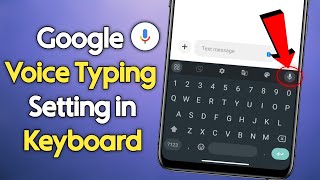 Voice Typing  Enable Google Voice Typing Setting in Keyboard [upl. by Ettennek]