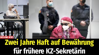 Zwei Jahre Haft auf Bewährung für frühere KZSekretärin [upl. by Flem8]