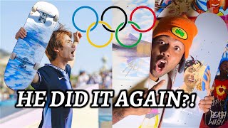 WOW Paris Olympic Street Skateboard Finals Reaction Yuto Horigome Nyjah Huston and More 😮🛹🥇 [upl. by Enileoj76]