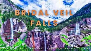 Bridal Veil Falls Colorado  Telluride Colorado  4K Drone colorado telluride bridalveilfalls [upl. by Ashman]