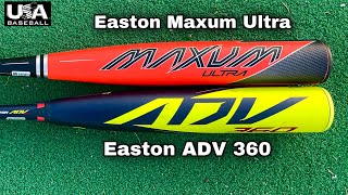 Hottest USA Bats Easton ADV 360 amp Easton MAXUM Ultra USA bat review [upl. by Laveen]