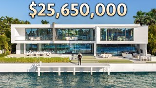 Touring a 25000000 Waterfront Home with a FLOATING BEDROOM [upl. by Lian]