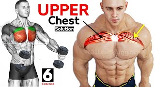 BEST 10 EXERCISES quotUPPER CHESTquot Workout 🔥 [upl. by Lladnew191]