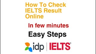 How to Check IELTS Result Online  How to Check IELTS Result Online idp [upl. by Victoir]