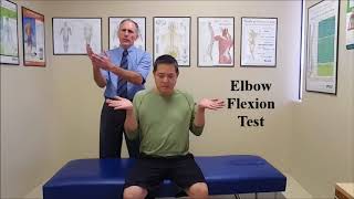 Elbow Flexion Test for Cubital Tunnel Syndrome [upl. by Noyek]