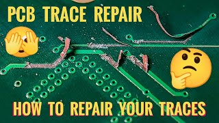 How To Repair Damaged  Broken PCB Traces  2 Great Methods [upl. by Rahs359]