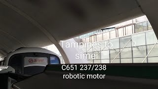 C651 237238 Tampines to simei robotic motor [upl. by Joannes]