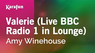 Valerie Live BBC Radio 1 in Lounge  Amy Winehouse  Karaoke Version  KaraFun [upl. by Khalsa803]