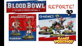 BLOOD BOWL  Gnomes vs Bogenhafen Barons español [upl. by Eatnahs199]