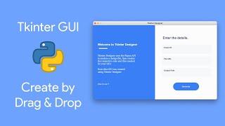 Beautiful Python GUI In Minutes  Drag And Drop  Read Description [upl. by Andri]