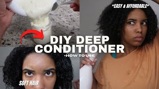 2 DIY Moisturizing Deep Hair Conditioner For Dry Damaged Hair amp Growth [upl. by Llewkcor799]