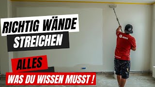 WÄNDE easy SELBER streichen 🤙🏼 ⎜Anleitung [upl. by Artemla]