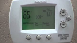 How to set the hold on your thermostat  Livermore heating and air company [upl. by Ailahk237]