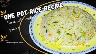 Egg fried rice recipe  One pot rice recipe  How to make Egg fried rice with Manchurian [upl. by Alroi]