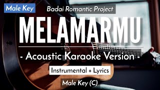 Melamarmu Karaoke Akustik  Badai Romantic Project Male Key [upl. by Lihas]