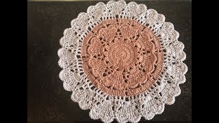 Tuto napperon coeur au crochet [upl. by Rialcnis574]