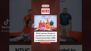 NTUC partners Singtel to provide lowerincome and retrenched members FREE or subsidised connectivity [upl. by Armilla]