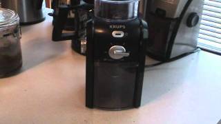 Krups GVX1 Burr Grinder Review [upl. by Ahsaeyt]