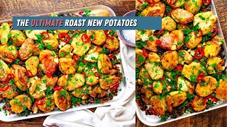 Crispy Roast New Potatoes  The Ultimate New Potatoes Recipe [upl. by Ennayar]